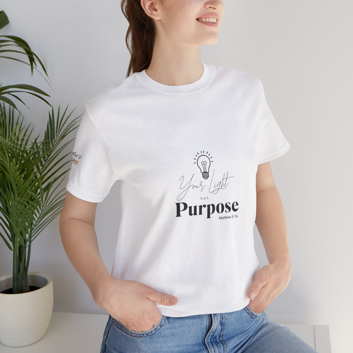 Purpose Light Tee — “You Light Purpose” Christian Message T-Shirt