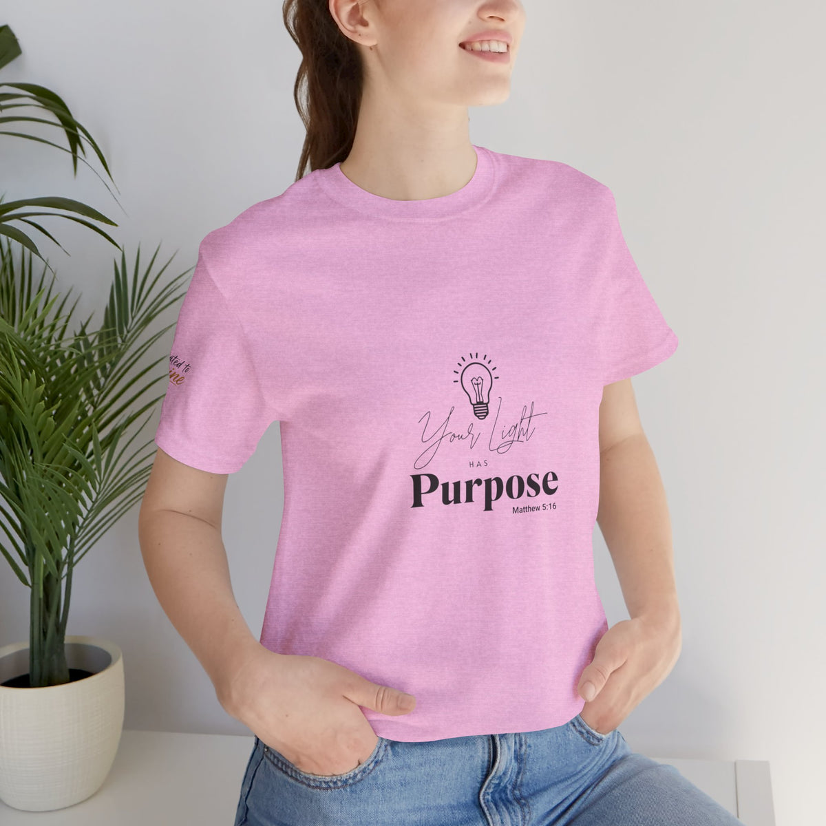 Purpose Light Tee — “You Light Purpose” Christian Message T-Shirt