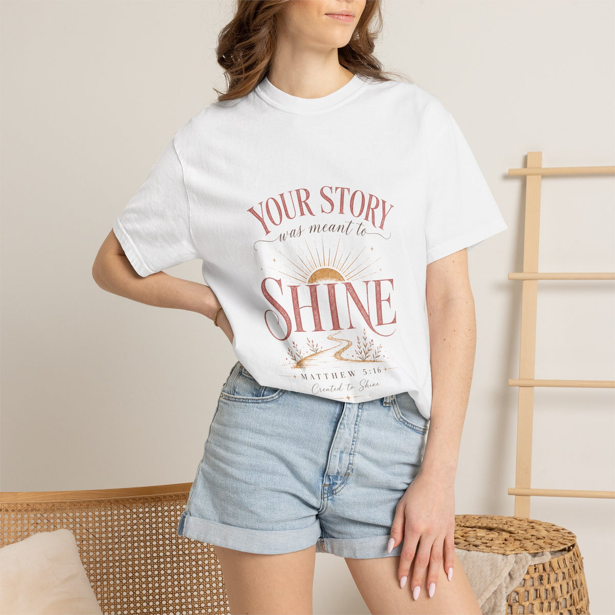 Your Story Was Meant to Shine Christian T-Shirt — "So Others Can See Jesus"