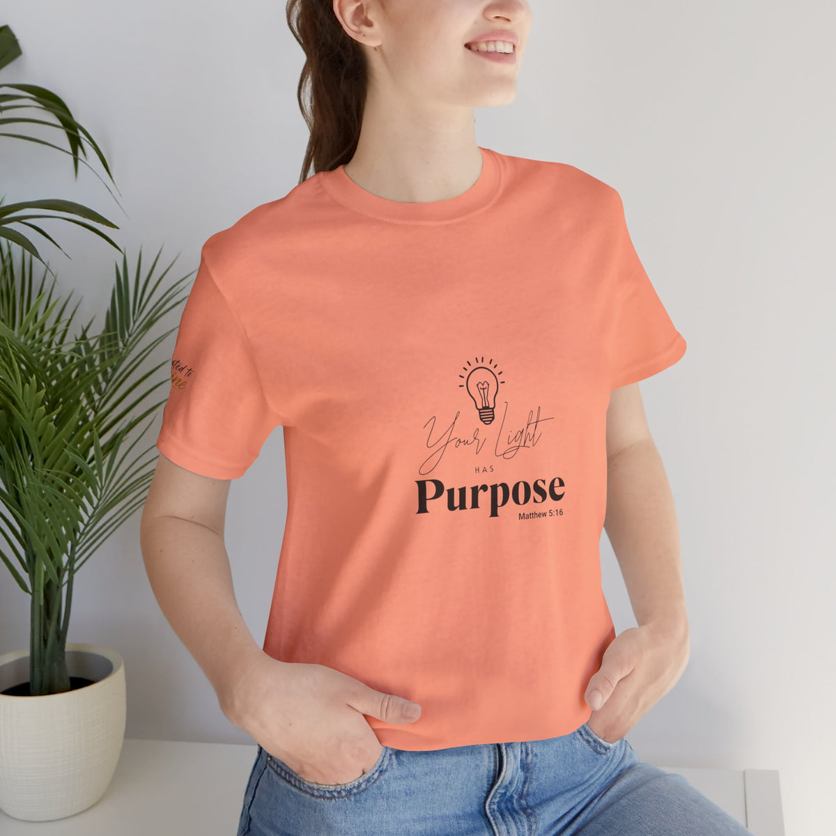 Purpose Light Tee — “You Light Purpose” Christian Message T-Shirt