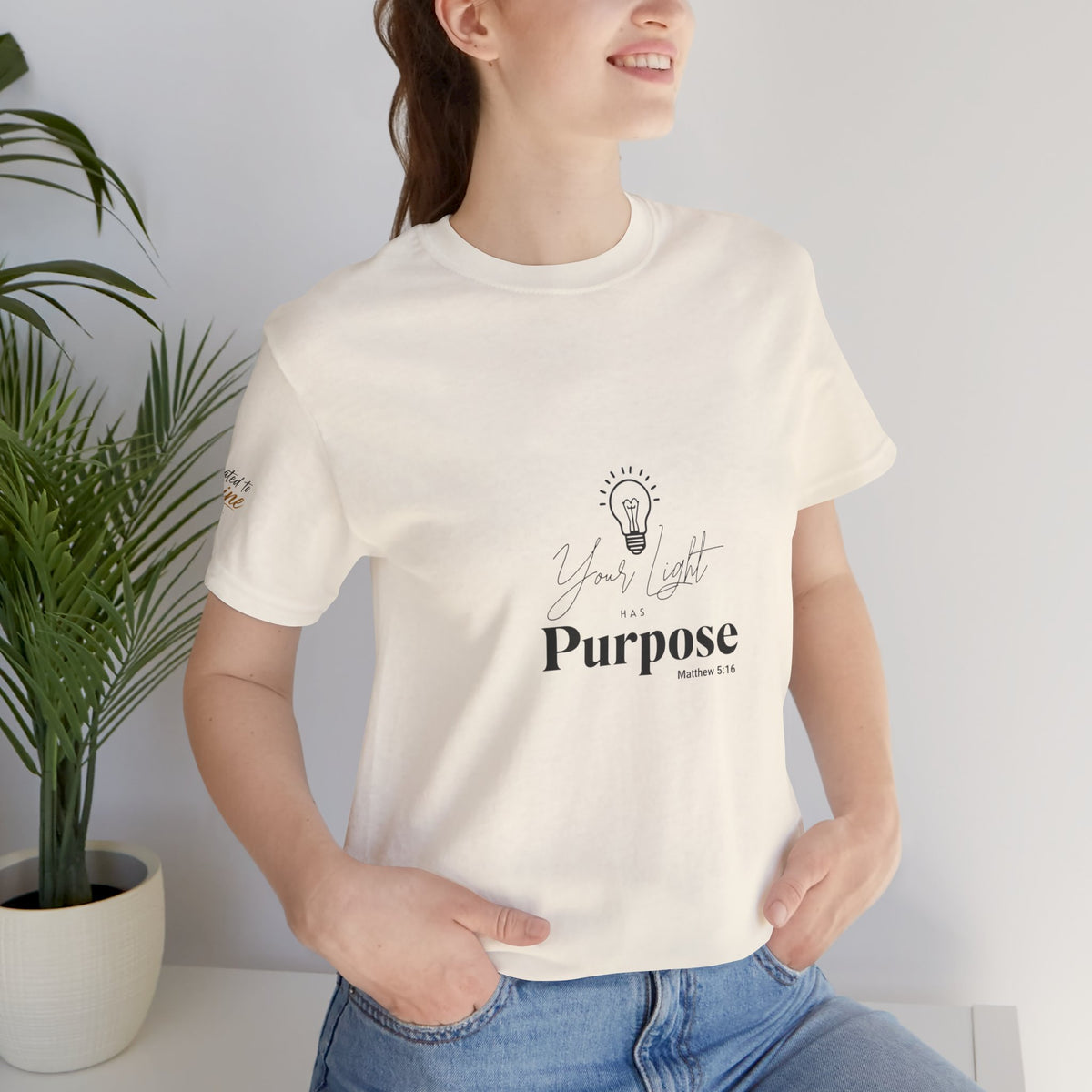 Purpose Light Tee — “You Light Purpose” Christian Message T-Shirt