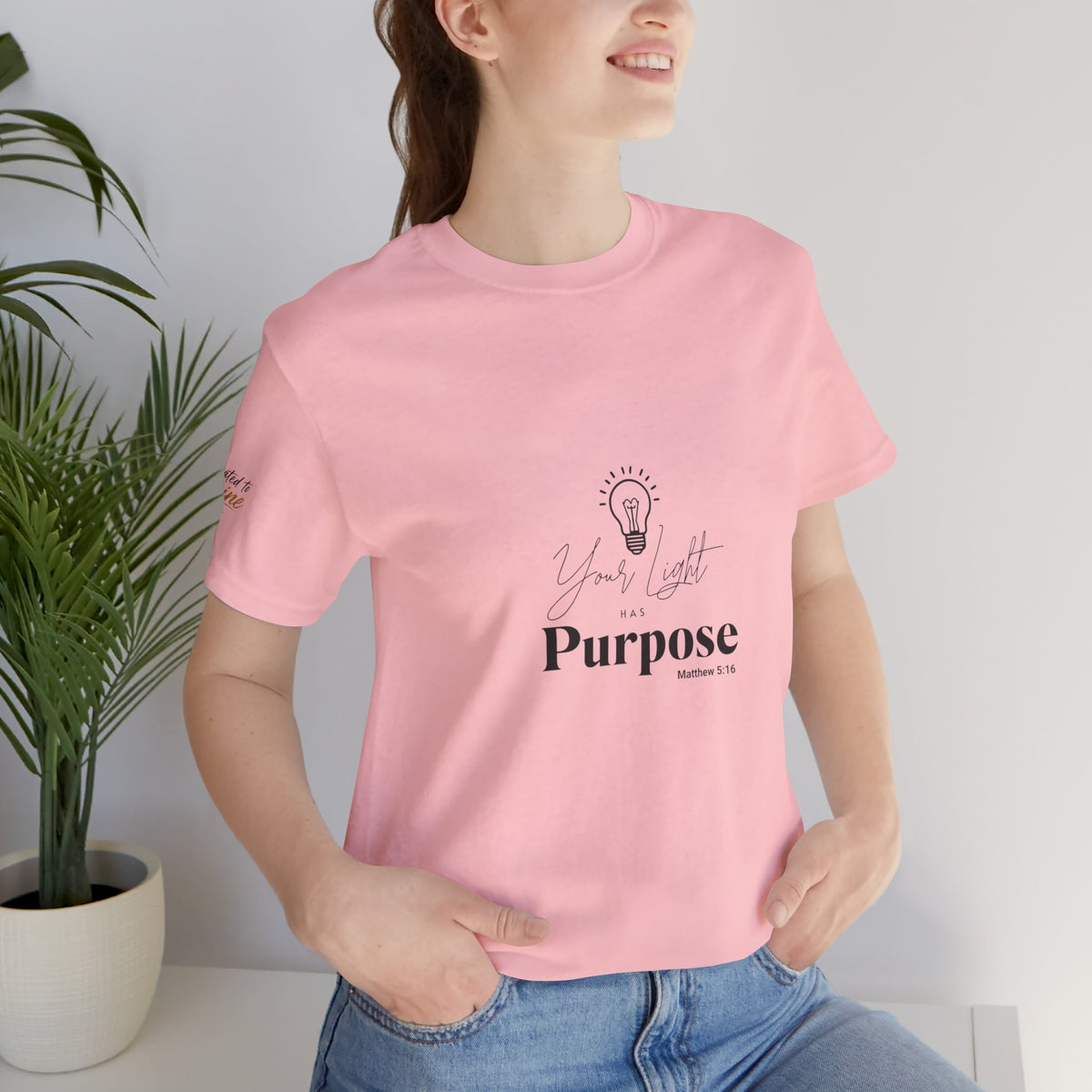 Purpose Light Tee — “You Light Purpose” Christian Message T-Shirt