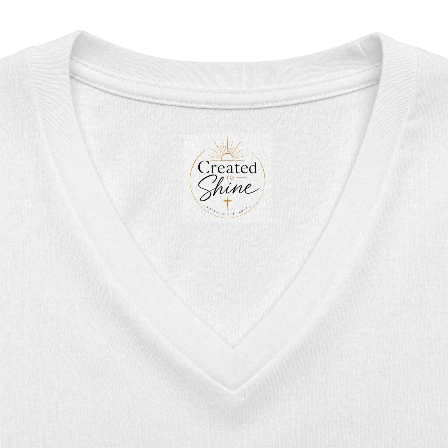 Let Your Light Shine , V neck Woman's Christian T Shirt