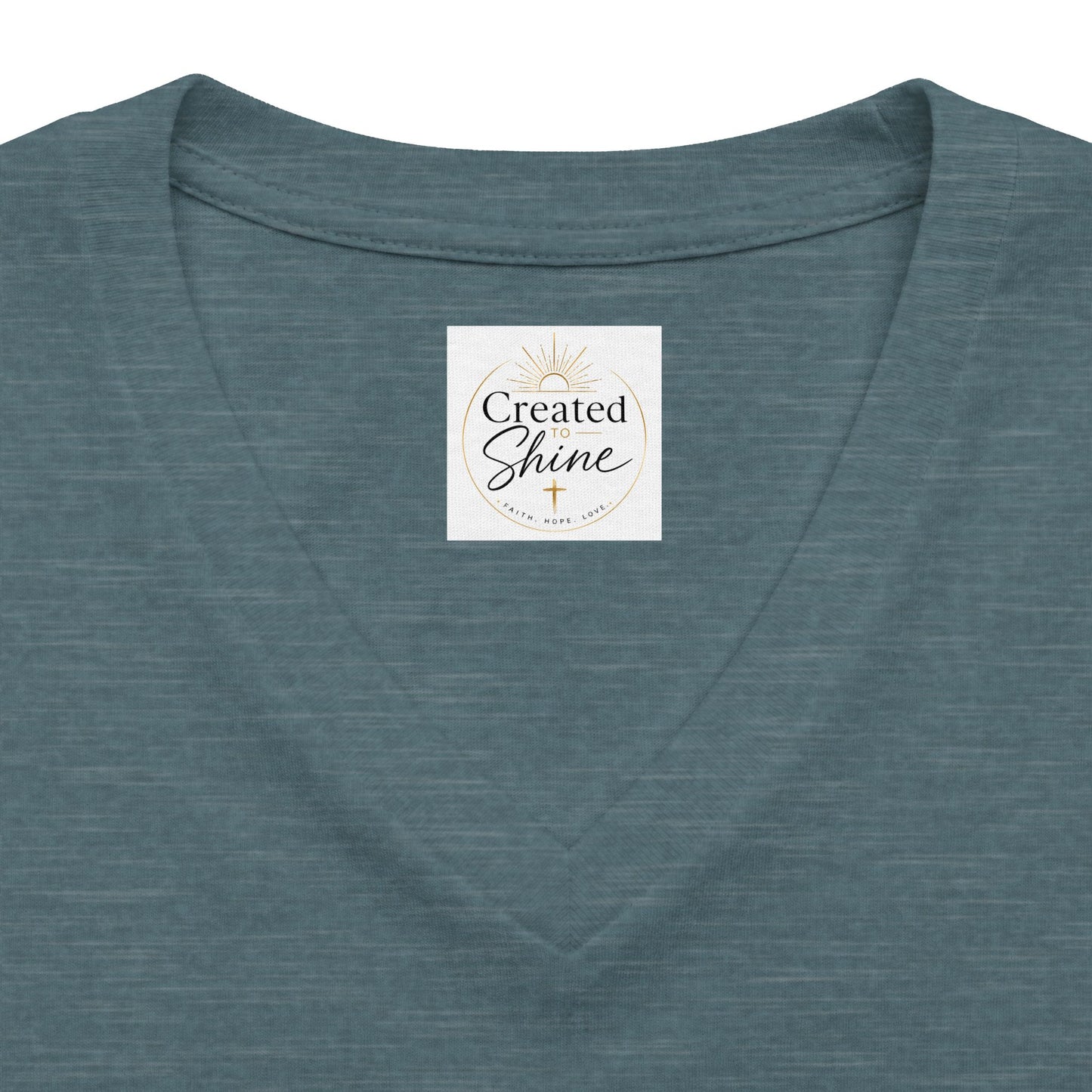 Let Your Light Shine , V neck Woman's Christian T Shirt