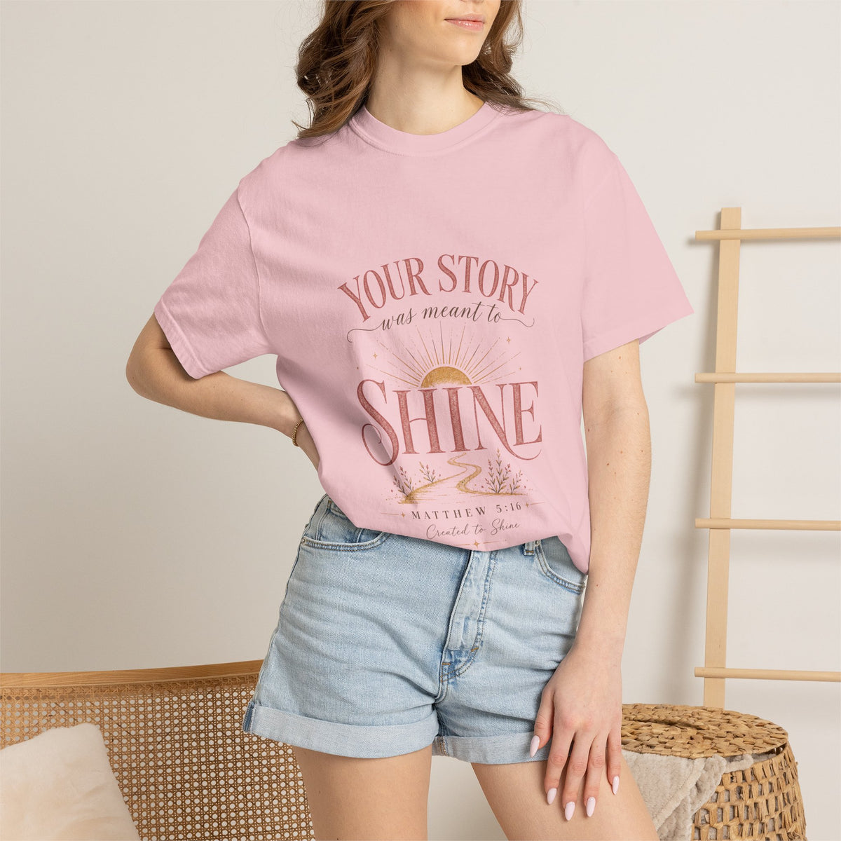 Your Story Was Meant to Shine Christian T-Shirt — "So Others Can See Jesus"