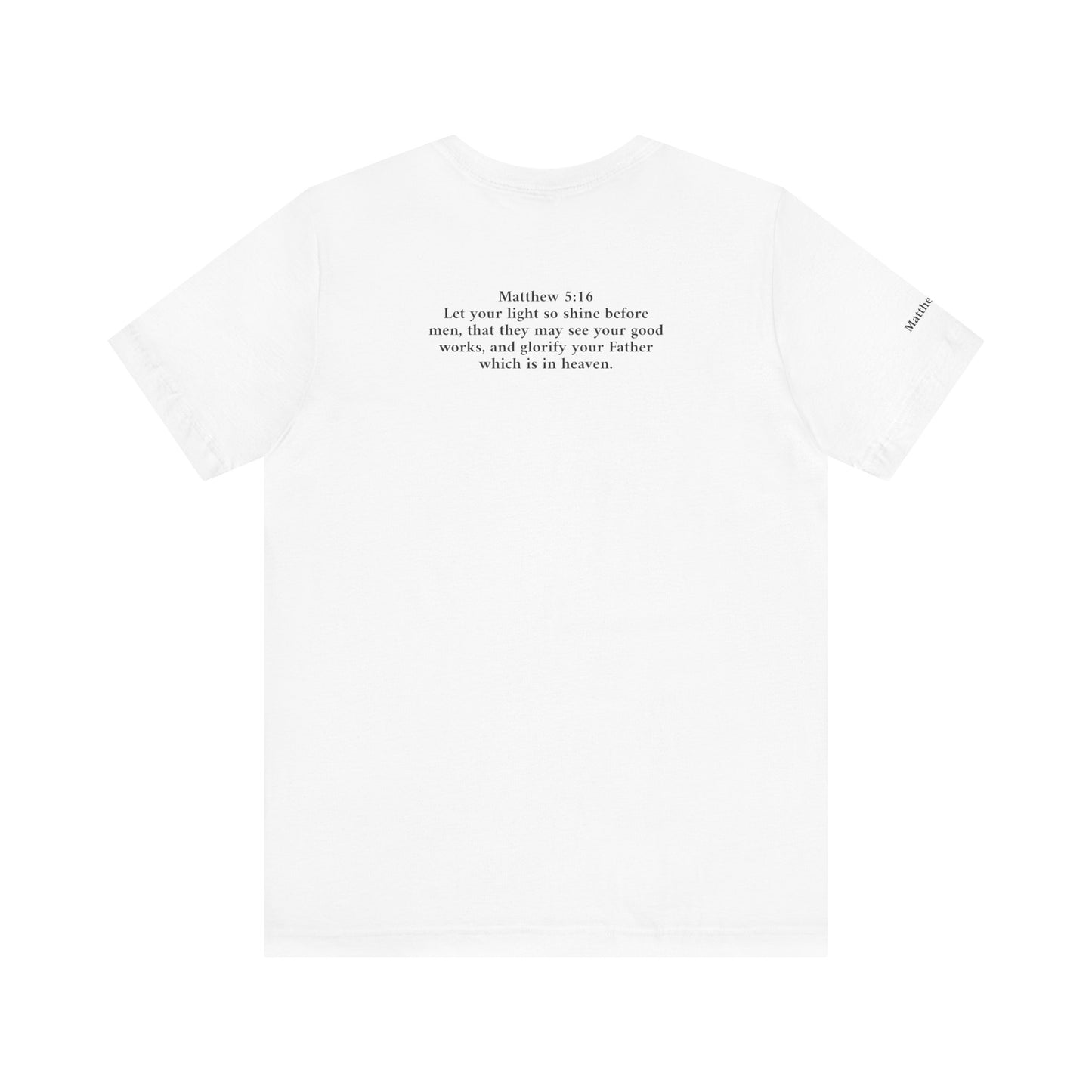Created to Shine T-Shirt — Inspirational Christian Scripture Tee (Matthew 5:16)