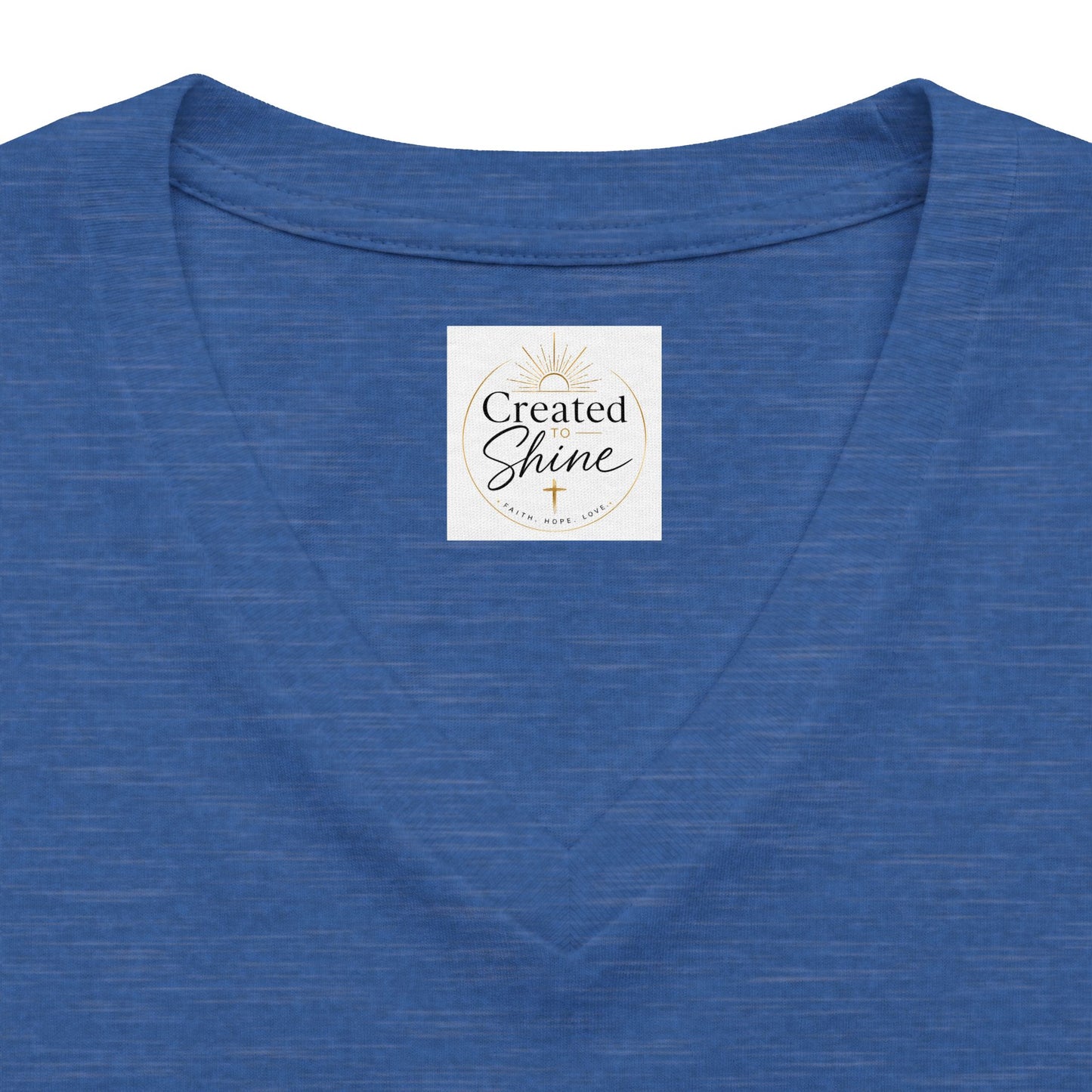 Let Your Light Shine , V neck Woman's Christian T Shirt