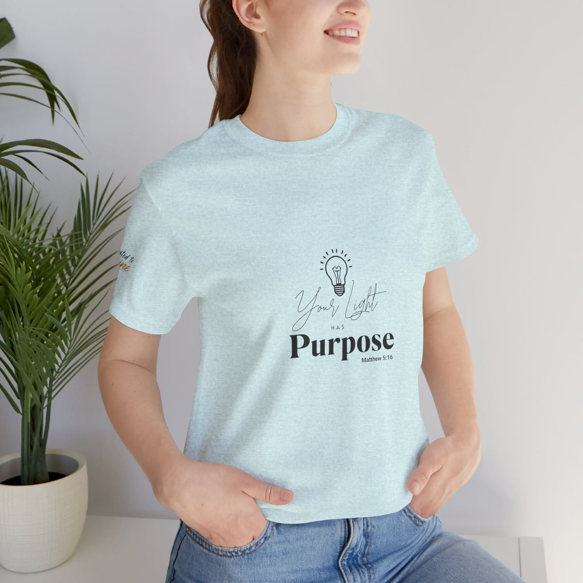 Purpose Light Tee — “You Light Purpose” Christian Message T-Shirt