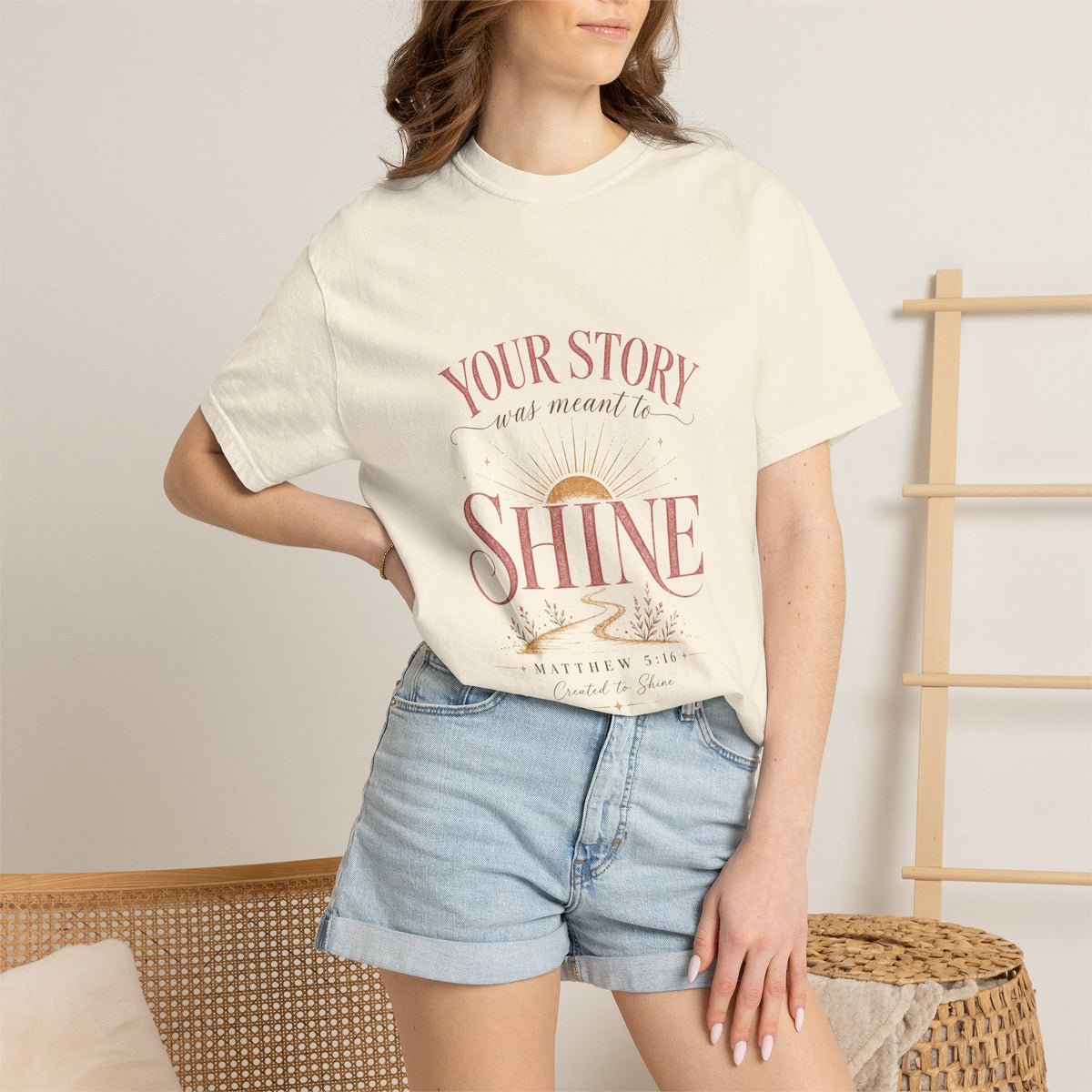 Your Story Was Meant to Shine Christian T-Shirt — "So Others Can See Jesus"
