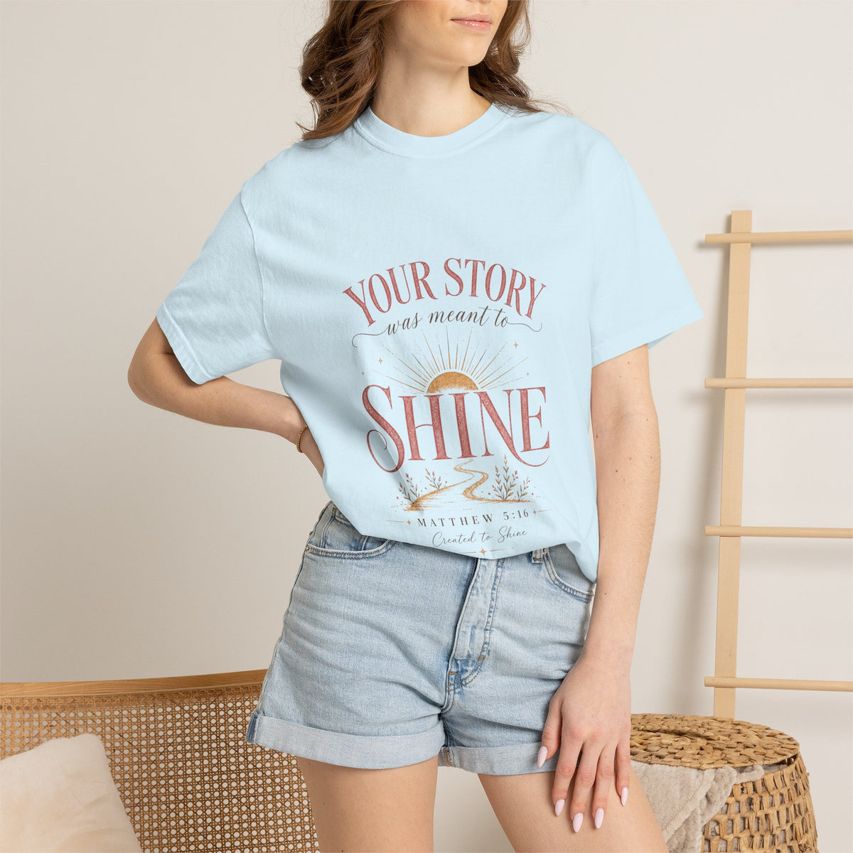 Your Story Was Meant to Shine Christian T-Shirt — "So Others Can See Jesus"