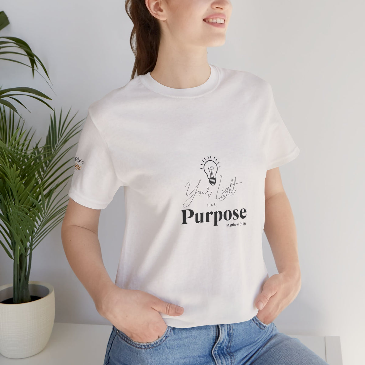 Purpose Light Tee — “You Light Purpose” Christian Message T-Shirt