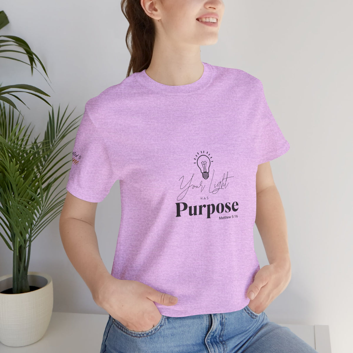 Purpose Light Tee — “You Light Purpose” Christian Message T-Shirt