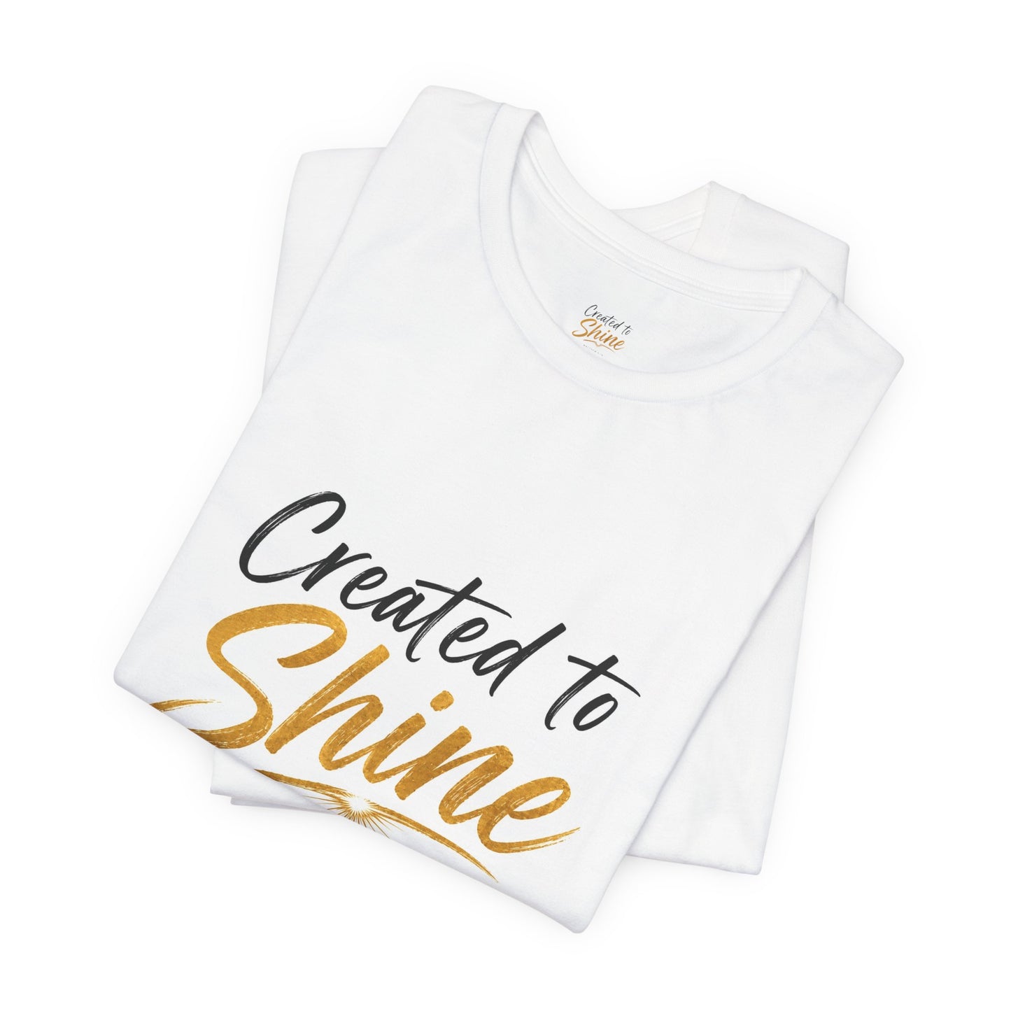 Created to Shine T-Shirt — Inspirational Christian Scripture Tee (Matthew 5:16)