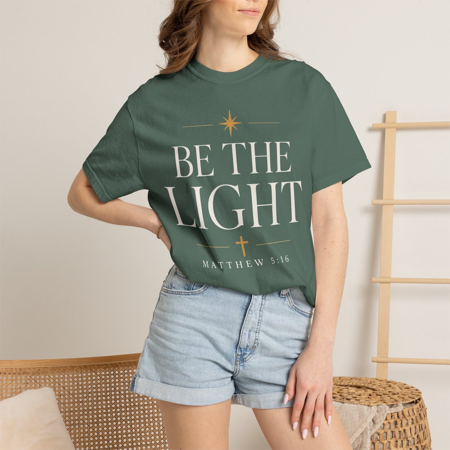 Be The Light Matthew 5:16 Christian T-Shirt