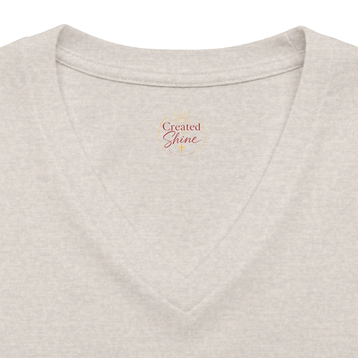 Let Your Light Shine , V neck Woman's Christian T Shirt